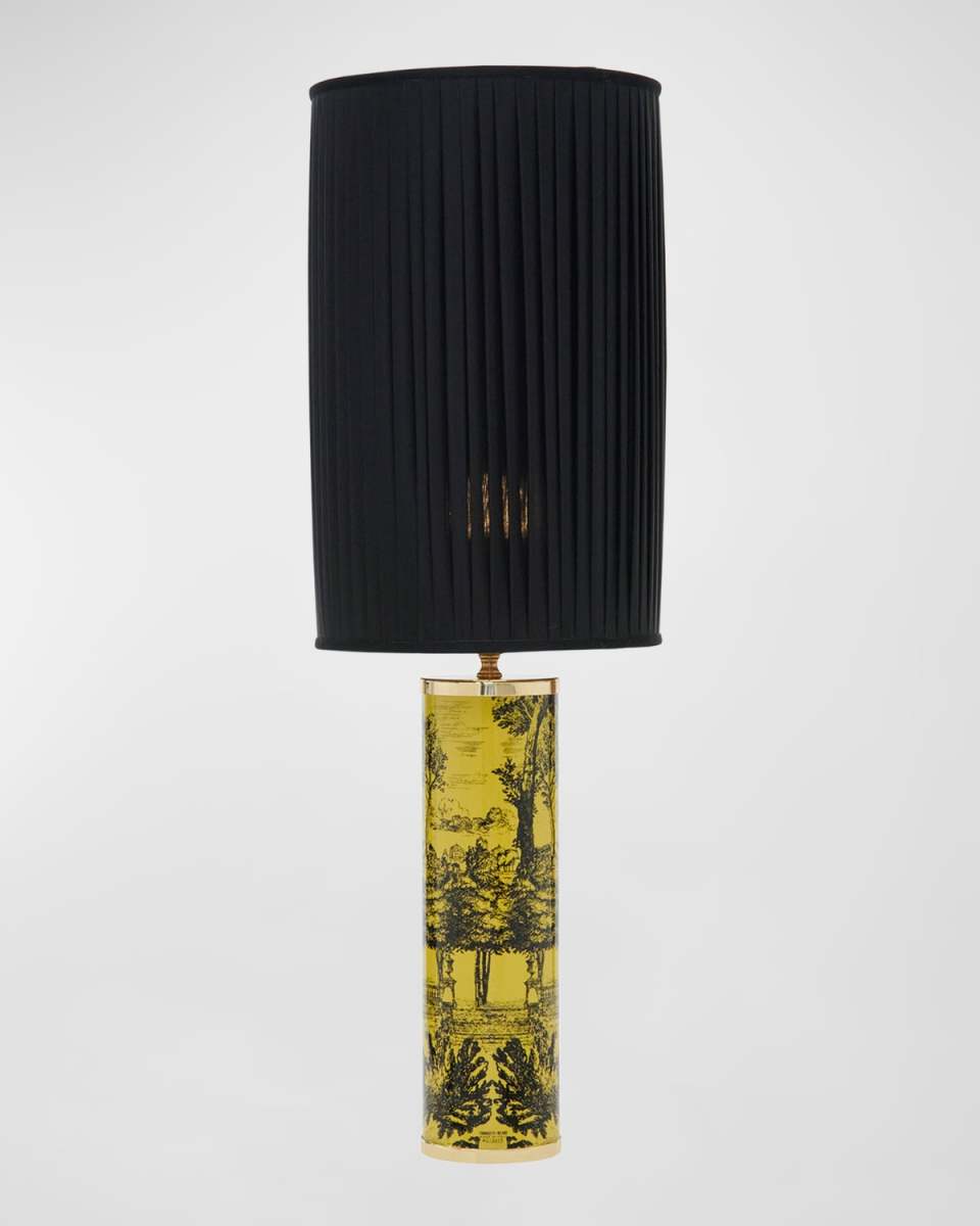 Cylindrical Pleated Lampshade